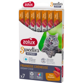 Кремообразно лакомство за котки Zolux SWEETIES CAT TUNA SALMON X7 с риба тон и сьомга